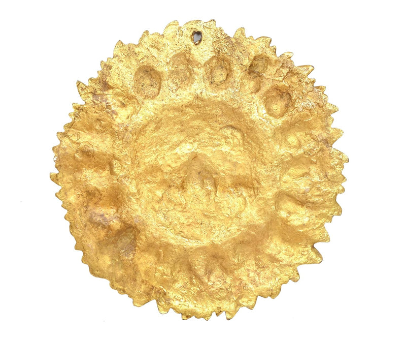 Brass Sun Face Wall Hanging (Height :11 Inches)
