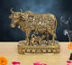 AONA Bronze Kamdhenu Cow with Calf God Figure Murti