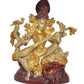 Maa Saraswati Statue Handcrafted Hindu Goddess Saraswati Idol for Home Decor and Pooja (Height 11 Inch)