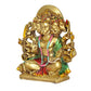 Resin Panchmukhi Hanuman Idol Figurine Hanuman ji Decorative Showpiece for Home Office Temple Mandir Pooja (Height 5.5 Inch)