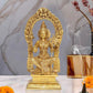 Brass Goddess Rajarajeshvari Idols, Tripura Sundari Murti, Lalita Devi, Rajarajeshwari Sculpture, Raj Rajeshvari Statue,(Height : 10.5 inch)