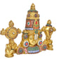 Brass Lord Tirupati Bala Ji Idol Statue for Home Temple Office Decor Figurine Showpiece Multicolour (Height 16 Inch)