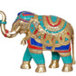 Brass Elephant Figurine - Decorative Statue for Home Decor, Feng Shui, and Good Luck (Height 22 Inch)