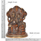 Brass Maa Lakshmi with Lord Vishnu On Sheshnag Idol Statue for The Puja Temple at Home in Brass - (Height 9 Inch) (Multicolor 1)