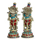 Brass Pair of Radha Krishna Idol Radha Krishna Height 15 Inch