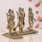 Bronze Ram Darbar with Sita Lakshman Hanuman Bronze Finish Statue, for Home Decor Pooja Mandir (Height 6 inch)