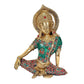 Brass God Indra Dev Statue, Height - 7.5 inches
