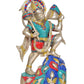 Brass Hanuman JI with Mountain Statue Idol Sculpture Statue for Home Decor Mandir Pooja Temple (Height: 17 Inch)