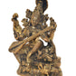 Brass Maa Saraswati Statue - Handcrafted Hindu Goddess Saraswati Idol for Home Decor and Pooja (Height 11 Inch)