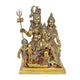 Brass Shiv Parivar Murti Idol Statue Sculpture | Multicolor | Home Décor | Height 15 Inches