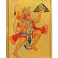 Lord Bhagwan Hanuman Poster for Home Puja Carrying Sanjeevani Mountain Posture Bajrangbali for Pooja Gift Living Room Mandir Temple Decor Hanuman ji Poster (Gold Foil 30 cm x 45 cm)