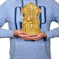 Brass Lord Vishnu with Maa Lakshmi On Sheshnag Idol Statue - (Height 9 inch)