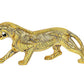 Metal Golden Tiger Statue Figurine Home Table Decor,Width : 8.5 inch