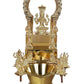 Goddess Mariamma Brass Idol with Wick Lamp Statue Showpiece Form Temple Puja Mandir Golden Height 18 Inches