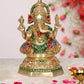 Brass Ganesh Statue - Handcrafted Lord Ganesha Idol for Home Decor and Pooja - Hindu God Ganapati Figurine (Height 11 Inch)