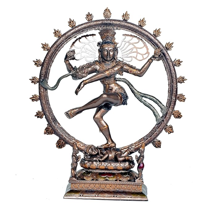 Polyresin Nataraja Shiva Idol Sculpture Statue, Height: 10 inch