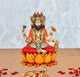 Poly Resin Lord Brahma Ji Statue Home Decoration Multicolor Height 7.5" Inch