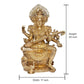 Brass Maa Saraswati Statue - Handcrafted Hindu Goddess Saraswati Idol for Home Decor and Pooja (Height 25 Inch)