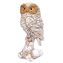 Polyresin Owl for Table Top Home Decor Height 8.5 Inch