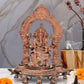Brass Ganesh in Abhaya Mudra Seated Sculpture (Height 11.5 Inch)
