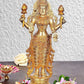 Brass Statue of Vishnu Lakshmi Idol Statue Religious Statue Height 12.5 Inch