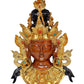 Brass Goddess Tara Wall Hanging Mask Buddhist Deity Handmade Statues for Home Decor Wall Decor (Height 16 Inch)