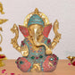 Brass Lord Ganesha Idol Ganesh Statue Decorative Sculpture for Home Decor Office Mandir Pooja Temple (Height 8 Inch)