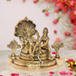 Fine Brass Maa Lakshmi with Lord Vishnu On Sheshnag Idol Statue for The Puja Temple at Home in Brass - (Height 9.5 Inch) (Gold)