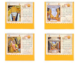 Table Calendar 2026 Sai Baba desk calendar pages showing MAY, JUN, JUL, AUG in one view
