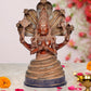 Brass Patanjali Statue - Handcrafted Sage Patanjali Idol for Home Decor and Yoga Studio - Yoga Guru Figurine (Height 15 Inch)