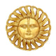 Brass Sun (Surya) Face Sculpture Wall Hanging | Height 10 Inches