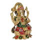 Brass Ganesha Ganpati Statue Idol Murti On Lotus for Home Decor | Height : 12 inches