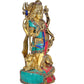 Brass Ardhanarishvara | Ardhnarishwar Statue | Ardhnari | Shiv Parvati Double Avatar | Shiv Parvathi Idol | Lord Shiva and Parwathi Statue | Ardhanarishvara Height 17 Inches