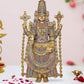 Brass Lord Tirupati Bala Ji Idol Statue Home Temple Office Figurine Showpiece Multicolour Height 34 Inch