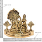 Fine Brass Maa Lakshmi with Lord Vishnu On Sheshnag Idol Statue for The Puja Temple at Home in Brass - (Height 9.5 Inch) (Gold)