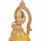 Brass Goddess Saraswati Idol Maa Saraswati Religious Statue Height 12 Inch