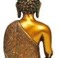 Lord Buddha Statue Thinking Pose Idol Brass, Height 9 inch