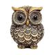 Polyresin Owl Showpieces Statue for Vastu (3.5 X1.5 X 2.5 Inches, White)