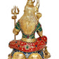 Brass Lord Shiva Sculpture, Height : 18 Inches