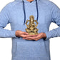 Brass Lord Ganesha Ganpati Idol Vinayak Religious Statue Brass Murti Gold Color (Height 5.5 Inch)