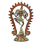 Brass Natraj Idol Dancing Shiva Idol Shiva Religious Statue Height 11.2 Inch