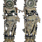 Brass Radha Krishna Idol Statue Decorative Showpiece Home Temple Office Multicolour Height 29 Inches