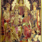 Ram Darbar Wall Poster Foil Plated | Length 18 Inch Width 12 Inch | multicolor