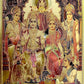 Ram Darbar Wall Poster Foil Plated Length 12 Inch Width 8 Inch