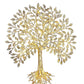 Brass Root Tree Decorative Tree Wall Hanging Wall Decor Beautiful Tree Showpiece For Home Living Room Decor Best Gift Item Golden Height 19 Inches