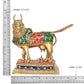 Brass Kamdhenu Cow for Home Decor Pooja Mandir Temple Office Decorative Showpiece Brass Statue (Height: 8.5 Inch)