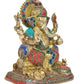 Brass Lord Ganesha Idol (Height 13 Inch)