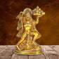 Mahabali Hanuman ji Murti with Sanjivani parvat Statue Idol in Brass Height : 6.5 inch