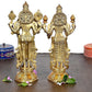 Brass Statue of Vishnu Lakshmi Idol Statue Religious Statue Height 12.5 Inch