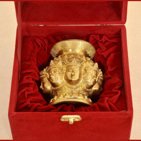 Brass Kalash Ashtalakshmi with Box Prefect Gifts (Height: 6 Inches)